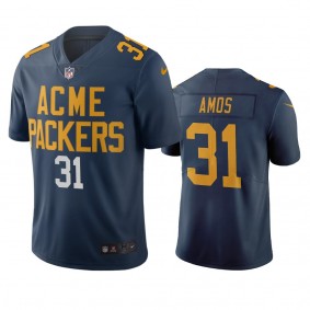 Green Bay Packers Adrian Amos Navy City Edition Vapor Limited Jersey