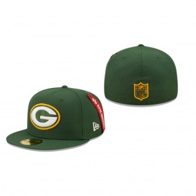 Green Bay Packers Alpha Industries 59FIFTY Fitted Hat