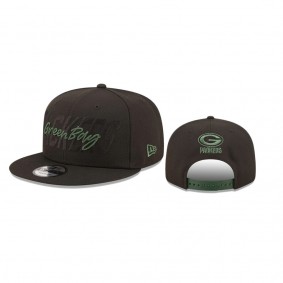 Green Bay Packers Black 2022 NFL Draft 9FIFTY Snapback Adjustable Hat