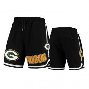 Men's Green Bay Packers Black Core Pro Standard Shorts