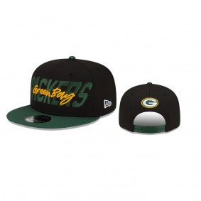 Green Bay Packers Black Green 2022 NFL Draft 9FIFTY Snapback Adjustable Hat
