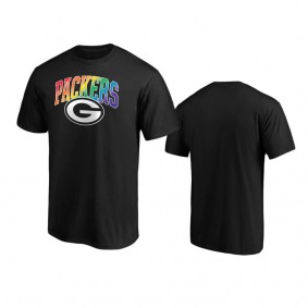 Green Bay Packers Black Pride Logo T-Shirt
