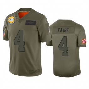 Green Bay Packers Brett Favre Camo 2019 Salute to Service Limited Jersey