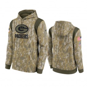 Green Bay Packers Camo 2021 Salute To Service Therma Performance Hoodie
