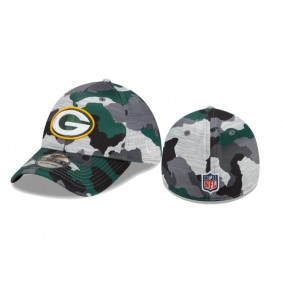 Green Bay Packers Camo 2022 NFL Training Camp 39THIRTY Flex Hat