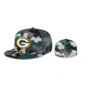 Green Bay Packers Camo 2022 NFL Training Camp 59FIFTY Fitted Hat