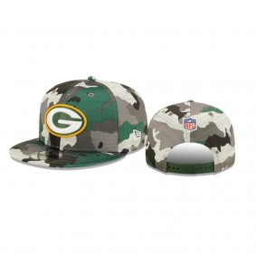 Green Bay Packers Camo 2022 NFL Training Camp 9FIFTY Snapback Adjustable Hat
