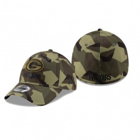 Green Bay Packers Camo Mutated 39THIRTY Flex Hat