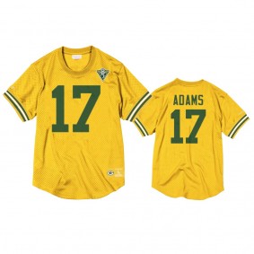 Green Bay Packers Davante Adams Gold Throwback 75th Anniversary Jersey