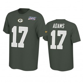 Green Bay Packers Davante Adams Green 100th Season Player Pride T-Shirt