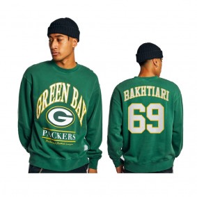 Men's Green Bay Packers David Bakhtiari Green Vintage Sweatshirt