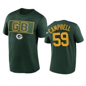 Green Bay Packers De'Vondre Campbell Green Alt Logo T-Shirt