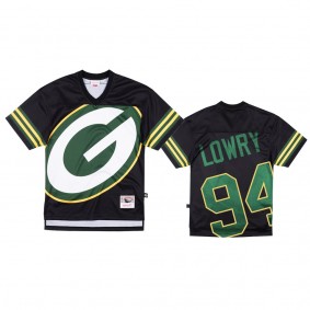 Green Bay Packers Dean Lowry Mitchell & Ness Black Big Face Jersey - Men's