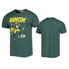 Green Bay Packers Donald Driver Green Caricature Player Homage T-Shirt