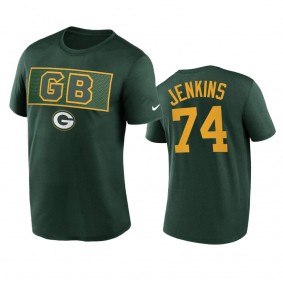 Green Bay Packers Elgton Jenkins Green Alt Logo T-Shirt