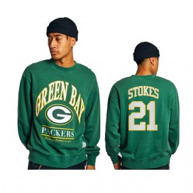 Men's Green Bay Packers Eric Stokes Green Vintage Sweatshirt