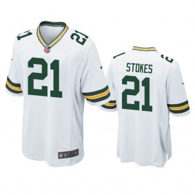 Green Bay Packers Eric Stokes White Game Jersey