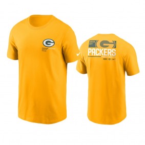 Green Bay Packers Gold Team Incline T-Shirt
