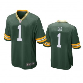 Green Bay Packers Green 2019 Father's Day #1 Dad Game Jersey