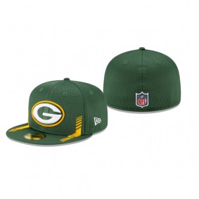 Green Bay Packers Green 2021 NFL Sideline Home 59FIFTY Fitted Hat