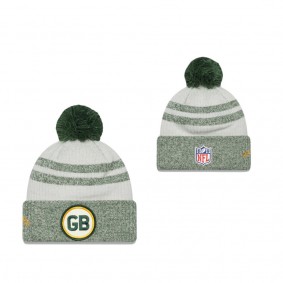 Green Bay Packers Green 2022 Sideline Historic Cuffed Pom Knit Hat