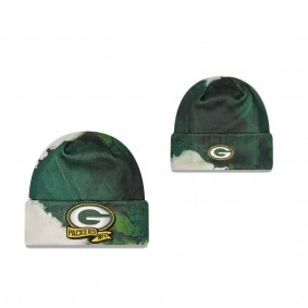 Green Bay Packers Green 2022 Sideline Ink Dye Cuffed Knit Hat