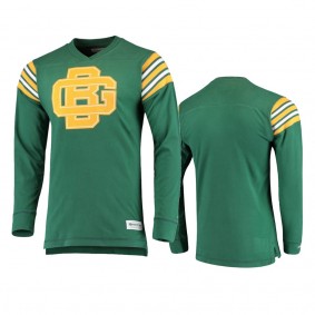 Green Bay Packers Mitchell & Ness Green Captain Long Sleeve T-shirt
