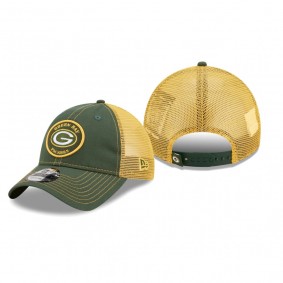 Green Bay Packers Green Gold Circle 9TWENTY Trucker Snapback Hat