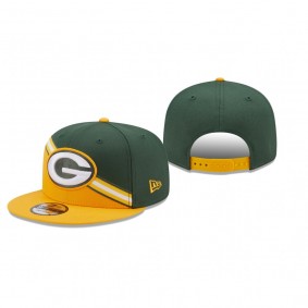 Green Bay Packers Green Gold Color Cross 9FIFTY Snapback Hat