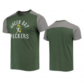 Green Bay Packers Green Gray Field Goal Slub Gridiron Classics T-Shirt