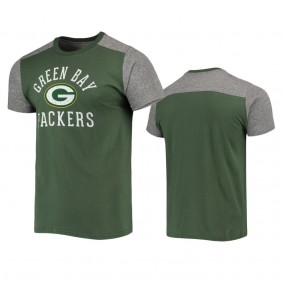 Green Bay Packers Green Gray Field Goal Slub T-Shirt