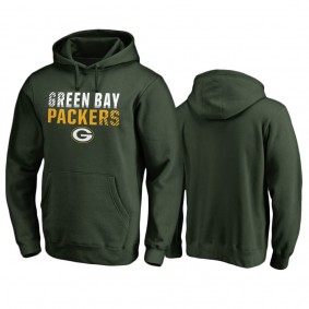 Green Bay Packers Green Iconic Fade Out Pullover Hoodie