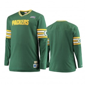 Green Bay Packers Big & Tall Green NFL 100 Long Sleeve T-Shirt