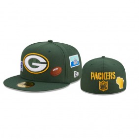 Green Bay Packers Green Team Local 59FIFTY Fitted Hat