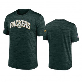 Green Bay Packers Green Velocity Athletic Stack Performance T-Shirt