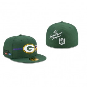Green Bay Packers Green World Champions 59FIFTY Fitted Hat