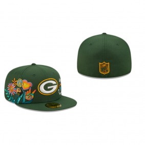 Green Bay Packers Groovy 59FIFTY Fitted Hat