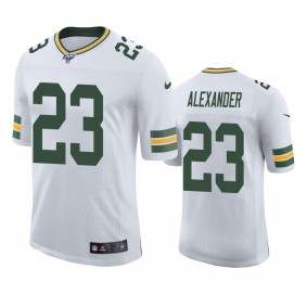 Green Bay Packers Jaire Alexander White 100th Season Vapor Limited Jersey