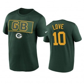 Green Bay Packers Jordan Love Green Alt Logo T-Shirt