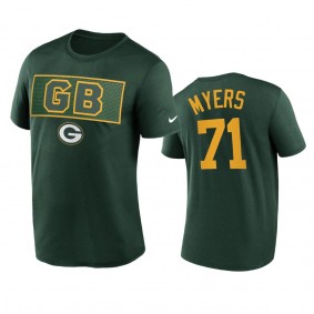 Green Bay Packers Josh Myers Green Alt Logo T-Shirt