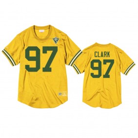 Green Bay Packers Kenny Clark Gold Throwback 75th Anniversary Jersey