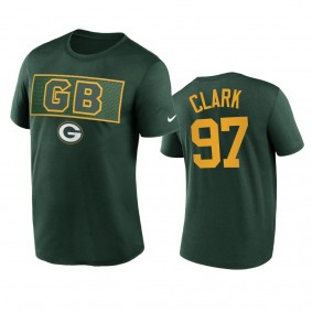 Green Bay Packers Kenny Clark Green Alt Logo T-Shirt