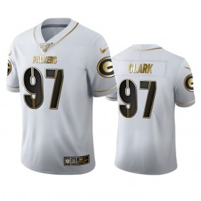 Kenny Clark Packers White 100th Season Golden Edition Jersey