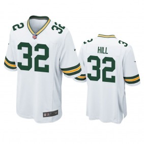 Green Bay Packers Kylin Hill White Game Jersey