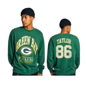 Men's Green Bay Packers Malik Taylor Green Vintage Sweatshirt