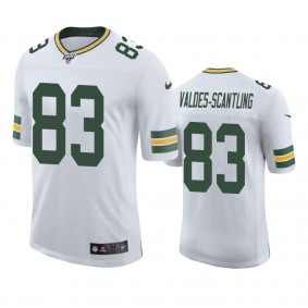 Green Bay Packers Marquez Valdes-Scantling White 100th Season Vapor Limited Jersey