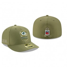 Green Bay Packers Olive 2019 Salute to Service Sideline Low Profile 59FIFTY Hat