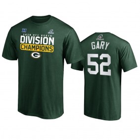 Green Bay Packers Rashan Gary Green 2020 NFC North Division Champions T-Shirt