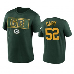 Green Bay Packers Rashan Gary Green Alt Logo T-Shirt