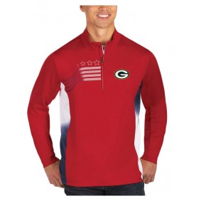Green Bay Packers Red White Liberty Quarter-Zip Pullover Jacket